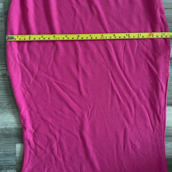 💜Skims💜 long maxi dress Hot pink New medium - Picture 9 of 9